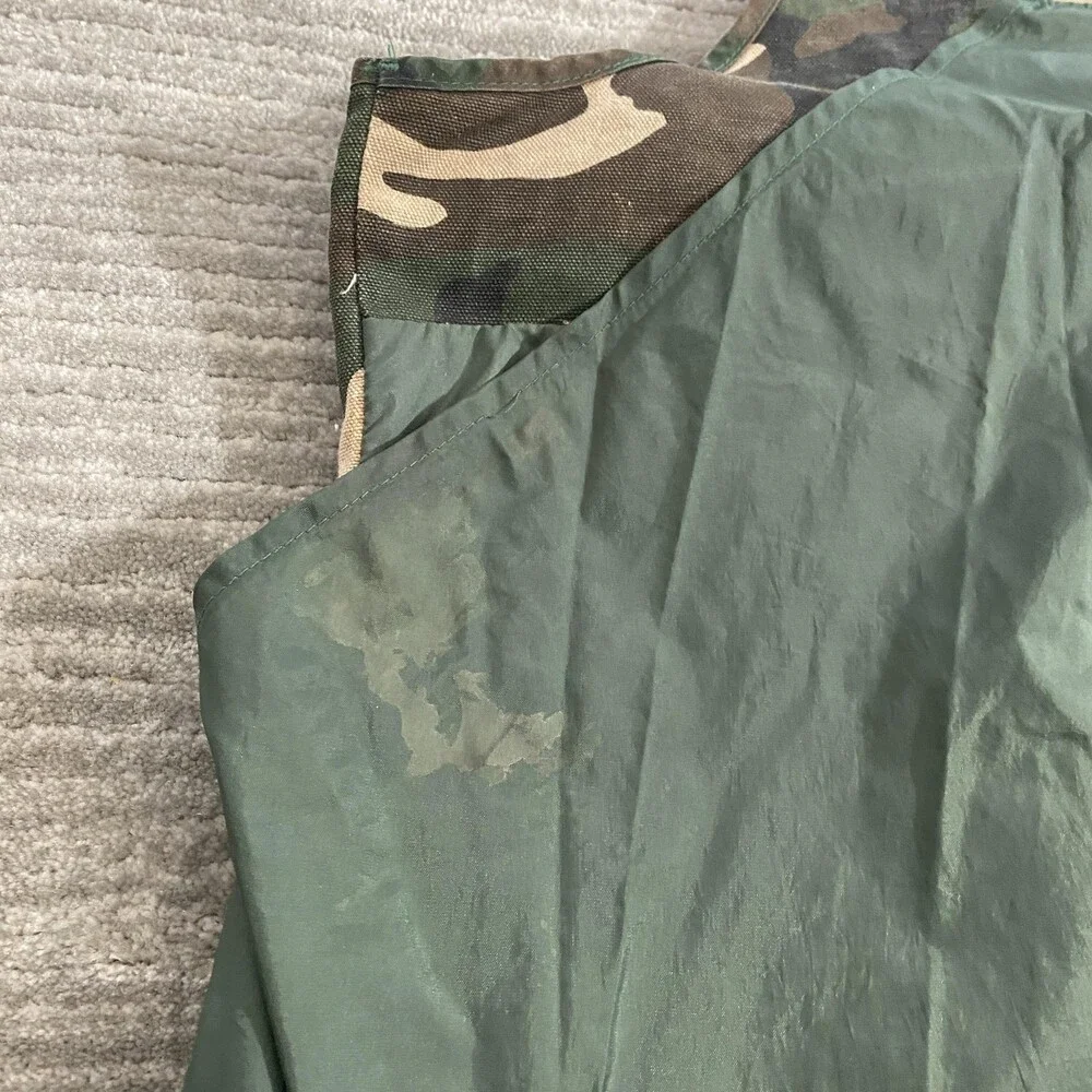 Vintage Sports Afield Hunting Vest Mens XL Camo Multi Pocket Game Bag 90s Outdoo